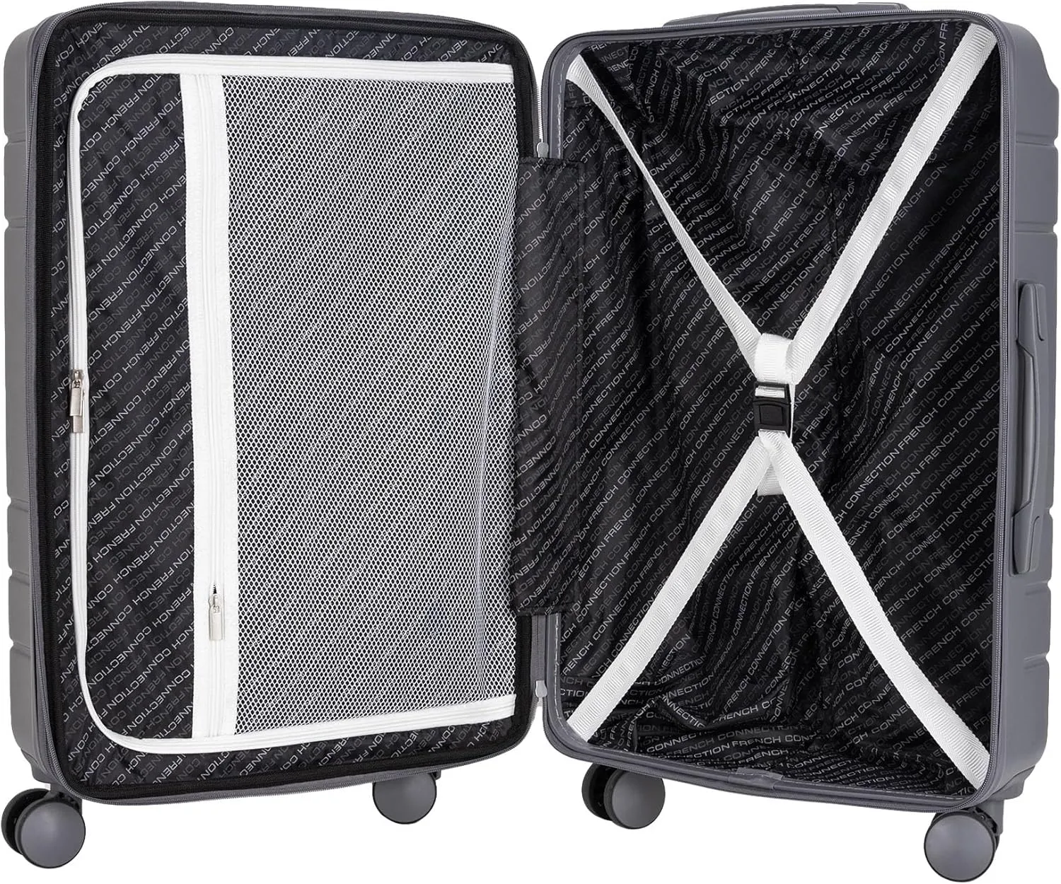 French Connection Le Voyage Luggage, Quiet Shade, 3 Piece Set