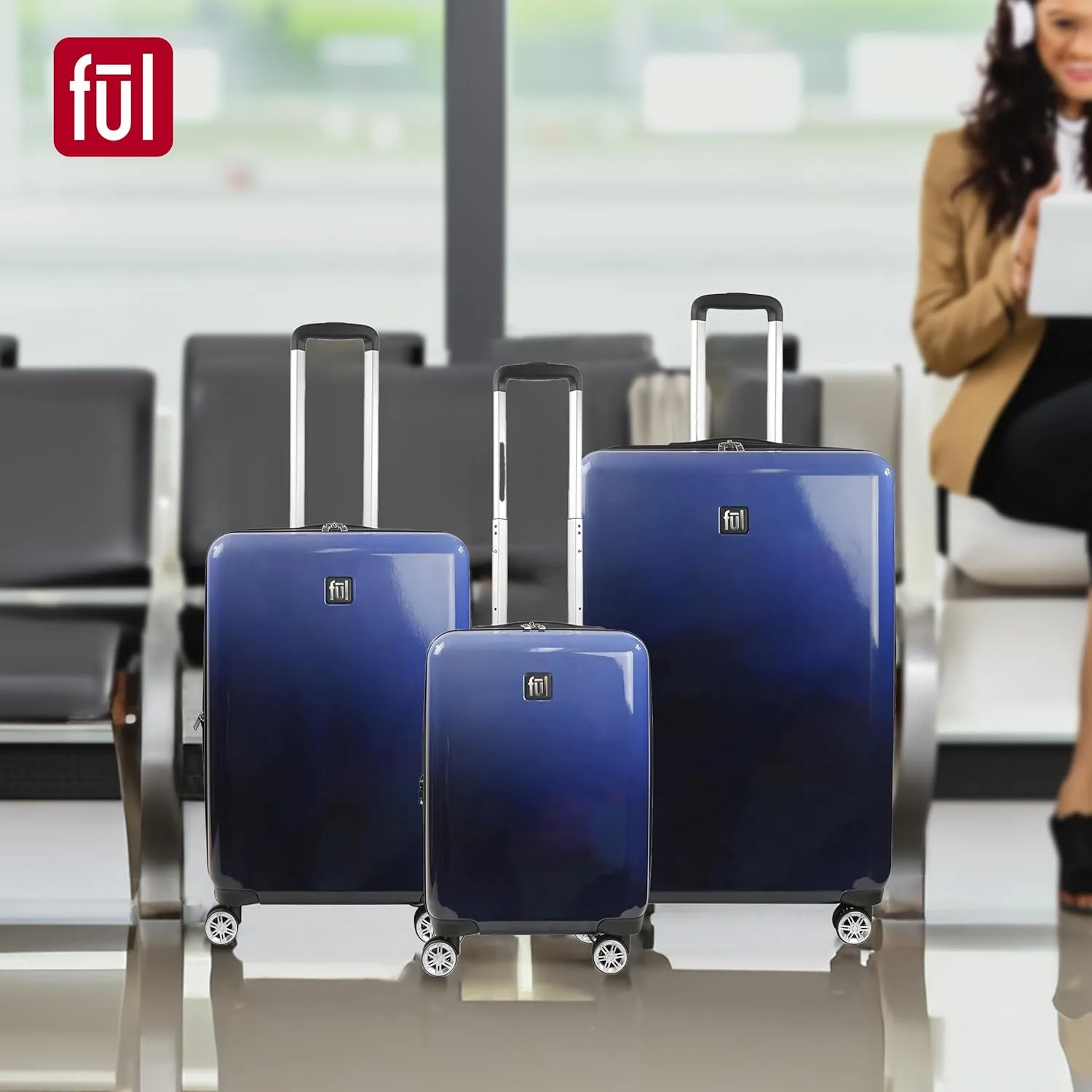FUL Ombre, Blue, 31 Inch