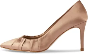 FYS Women's Pointed Toe Folds Pumps Slip on Stiletto High Heels Formal Party Office Evening Shoes Size 4-16 US