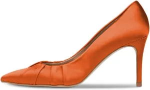 FYS Women's Pointed Toe Folds Pumps Slip on Stiletto High Heels Formal Party Office Evening Shoes Size 4-16 US