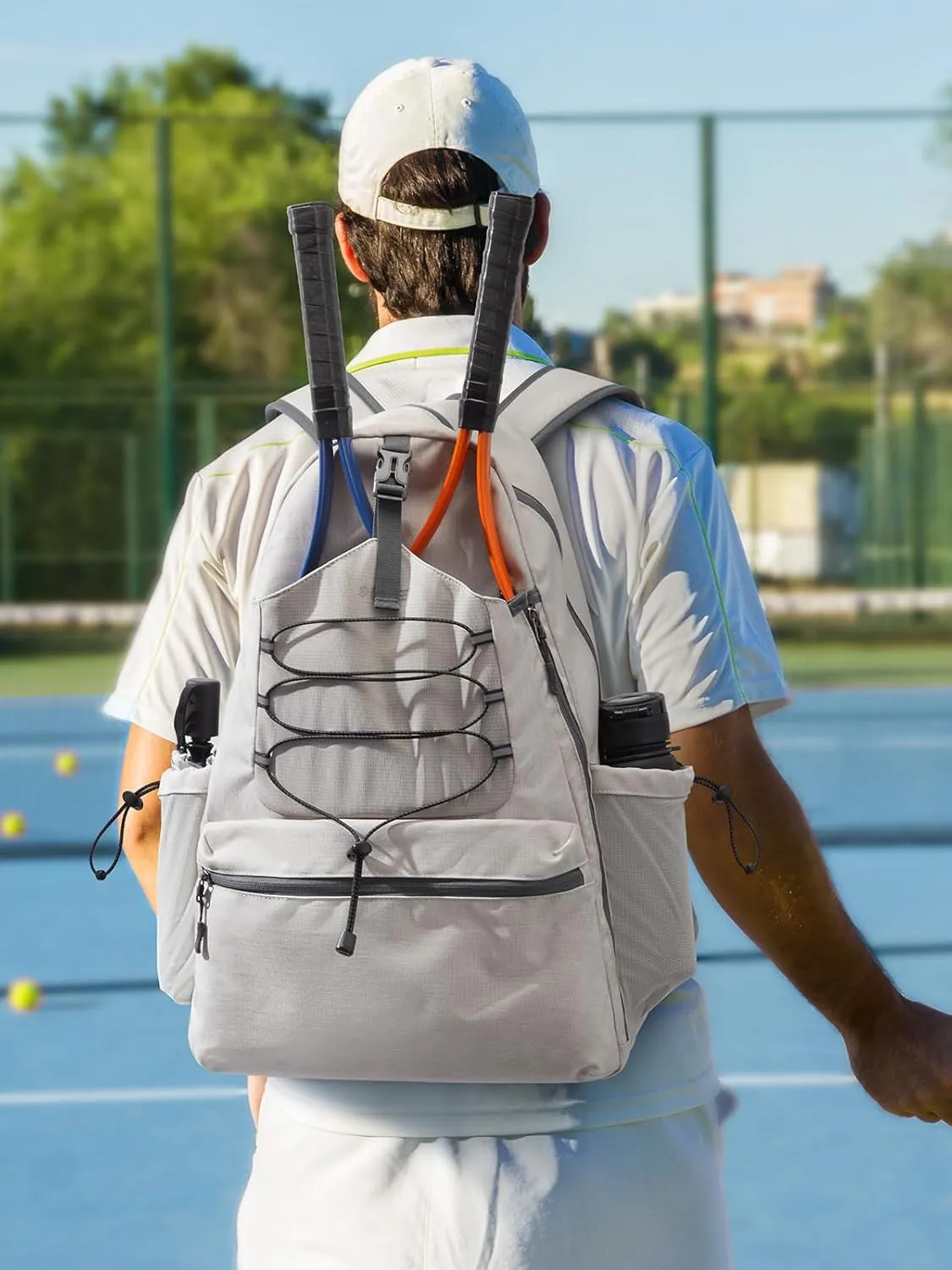 G4Free Tennis Bag, Tennis Backpack for Women Men, Large Pickleball Bag, Holds 4 Rackets with Shoe