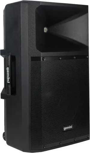 Gemini Sound GSP-2200: Elite 2200W 15" Active DJ PA Speaker with Bluetooth Stereo, Integrated 3-Channel Mixer, and Durable Design – Ideal for Music Hobbyists and Part-Time DJs