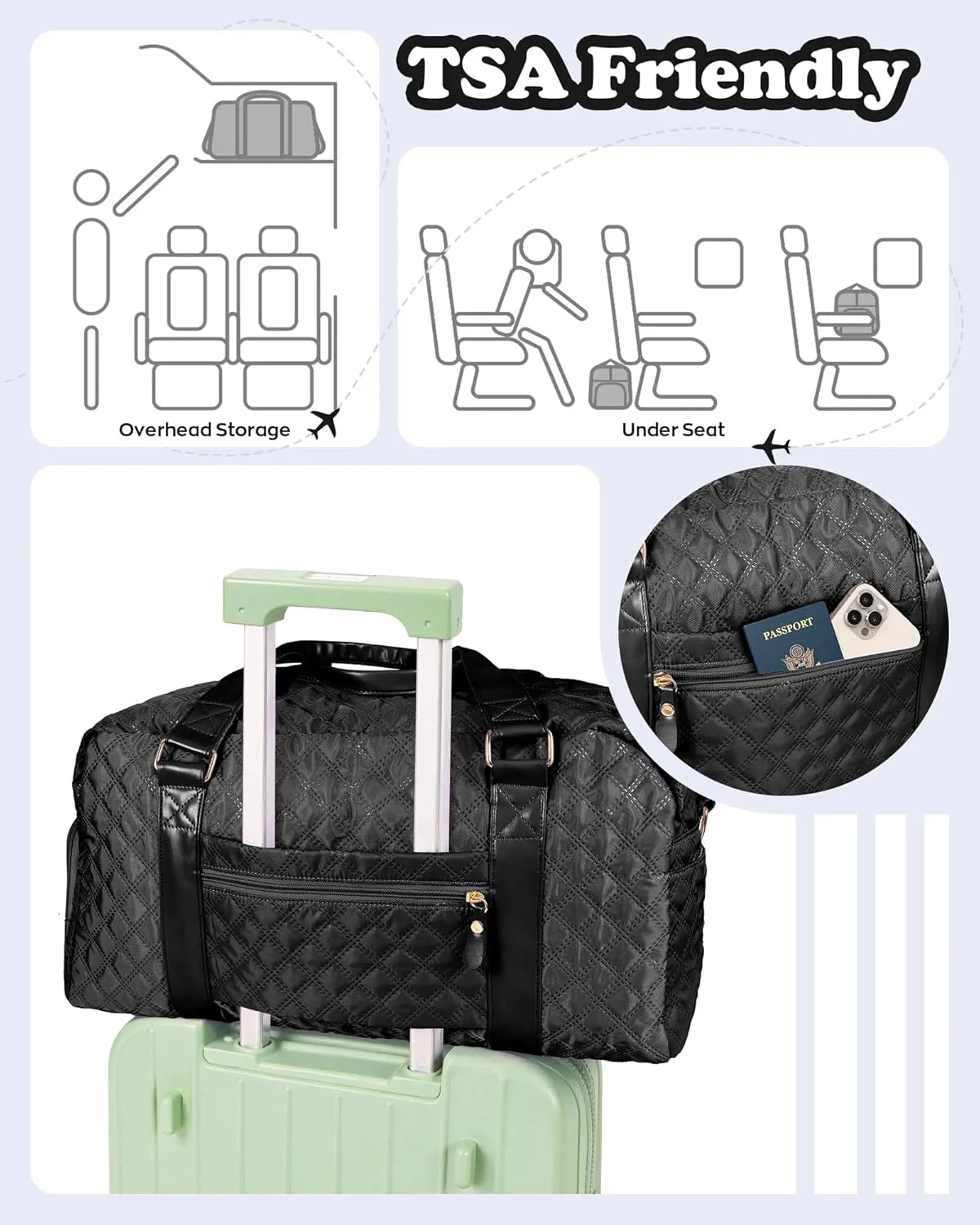 Gifts for Girls 10 11 12 13 14 15 16 17 18 year old, Birthday Gifts,Duffel Gym Bag, Gifts for Kids, Overnight Bag, Granddaughter Gifts