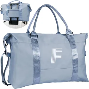 Gifts for Girls - 5 6 7 8 9 10 11 12 13 14 15 16 Year Old,Daughter Gift from Mom, Initial Travel Duffel Bag, Weekender Bag, Niece Gifts graduate gifts for her Birthday Gifts (Letter F)