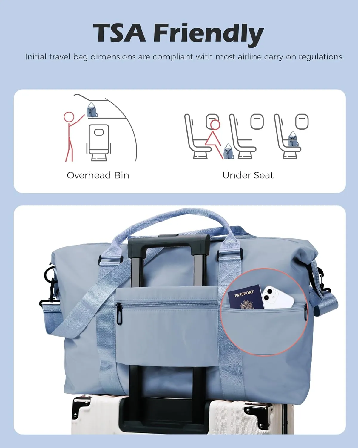 Gifts for Girls - 5 6 7 8 9 10 11 12 13 14 15 16 Year Old,Daughter Gift from Mom, Initial Travel Duffel Bag, Weekender Bag, Niece Gifts graduate gifts for her Birthday Gifts (Letter F)