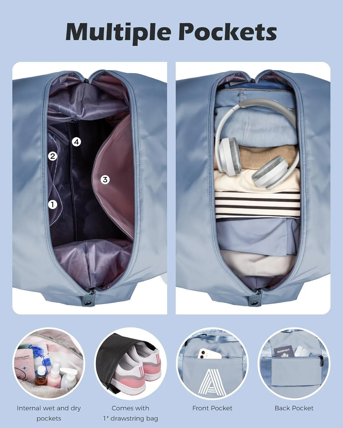 Gifts for Girls - 5 6 7 8 9 10 11 12 13 14 15 16 Year Old,Daughter Gift from Mom, Initial Travel Duffel Bag, Weekender Bag, Niece Gifts graduate gifts for her Birthday Gifts (Letter F)