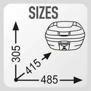 Givi E340 Monolock Top Box (34 litre)