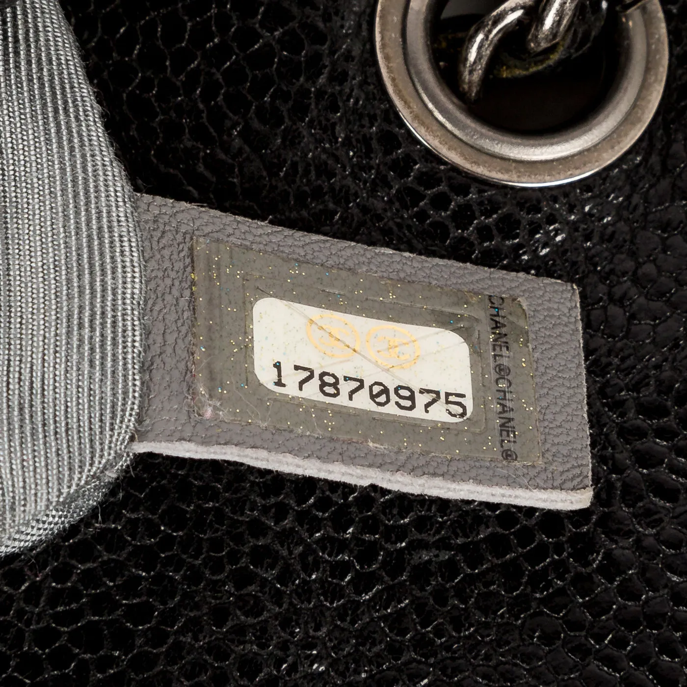 Glazed Caviar Medium Elastic Flap Bag