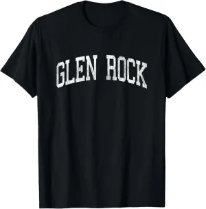 Glen Rock New Jersey NJ Vintage Athletic Sports Design T-Shirt