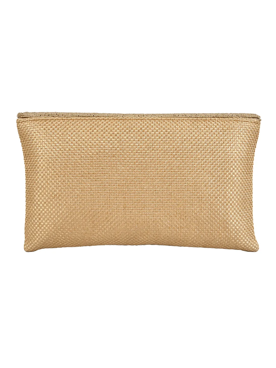 Golden Purse with Embellishments and Embroidery