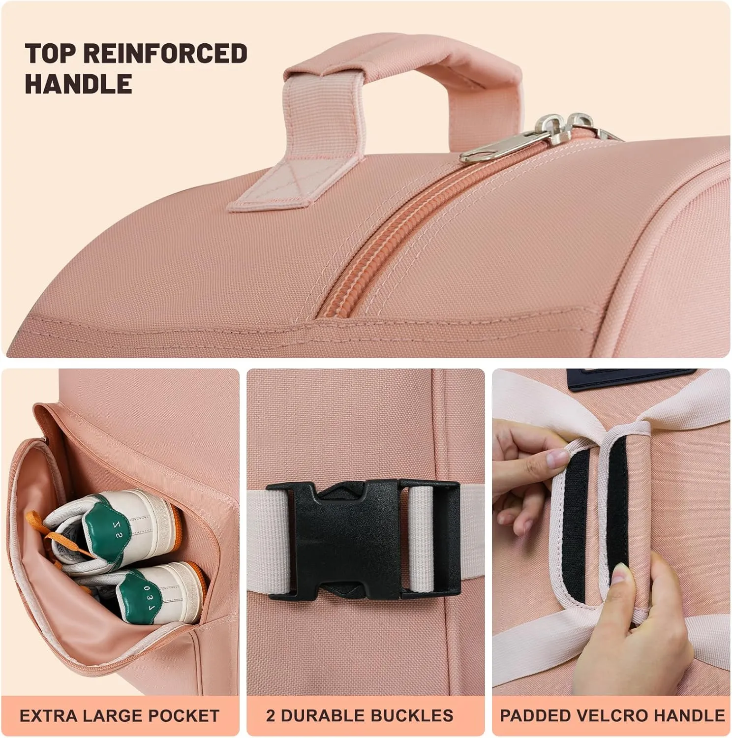 Golf Travel Bags for Airlines with Adjustable Support Rod and Detachable Shoulder Straps, Soft Foldable Golf Club Travel Covers, 900D Heavy Duty Oxford -Universal Size