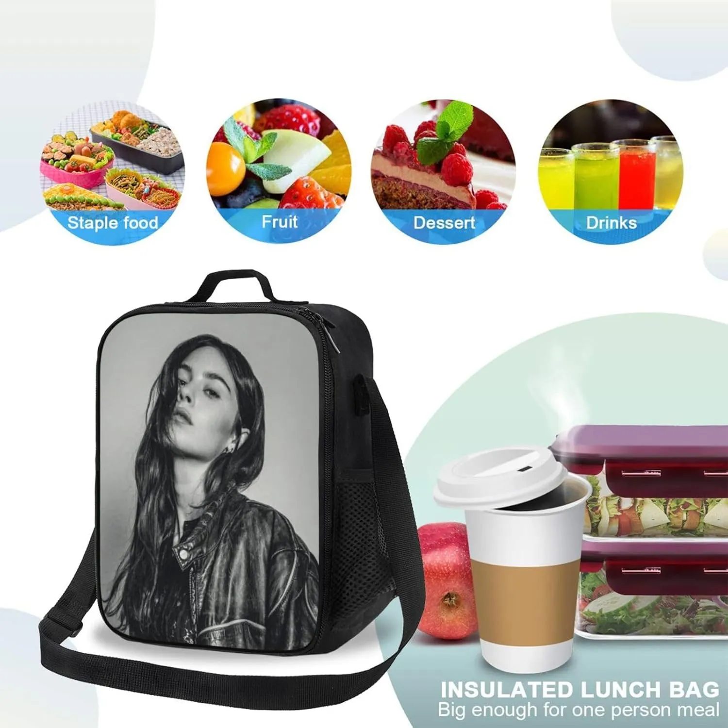 Gracie Music Abrams Shopping Bag, Suitable For Work, Picnics, And Daily Travel, Enjoy Fun And Can Be Carried On One Shoulder