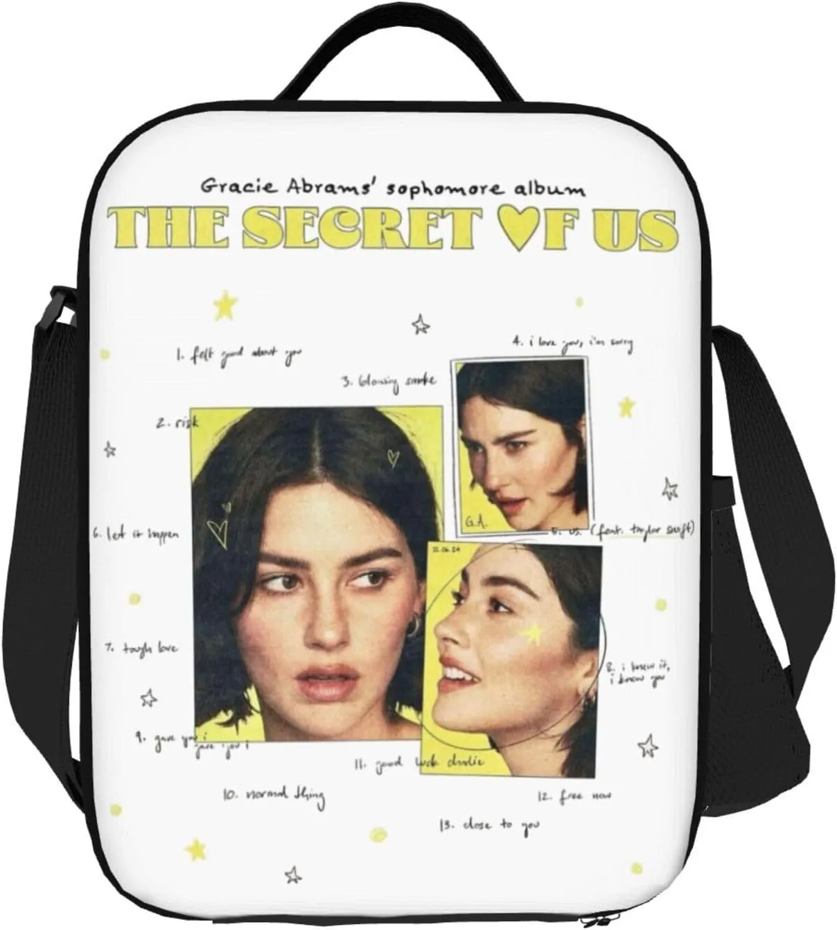 Gracie Music Abrams Shopping Bag, Suitable For Work, Picnics, And Daily Travel, Enjoy Fun And Can Be Carried On One Shoulder