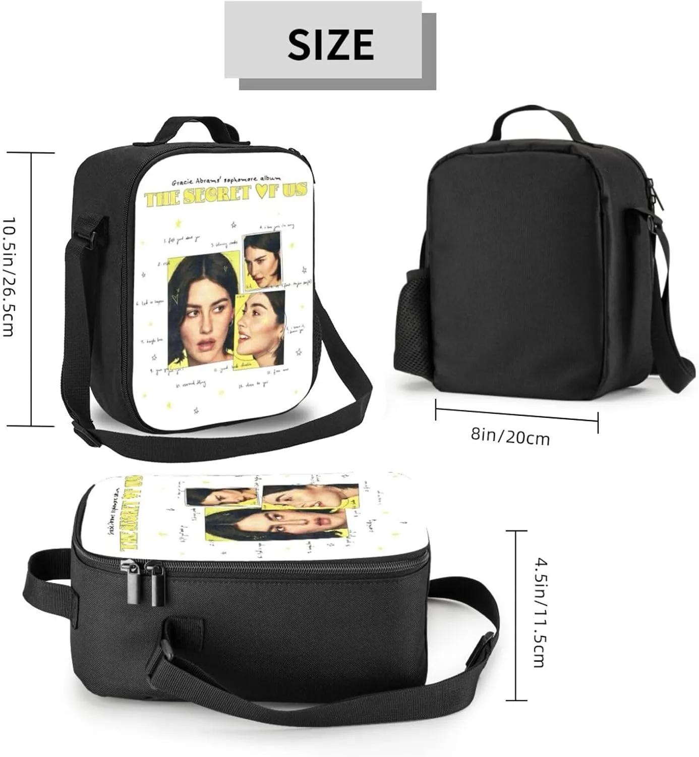 Gracie Music Abrams Shopping Bag, Suitable For Work, Picnics, And Daily Travel, Enjoy Fun And Can Be Carried On One Shoulder