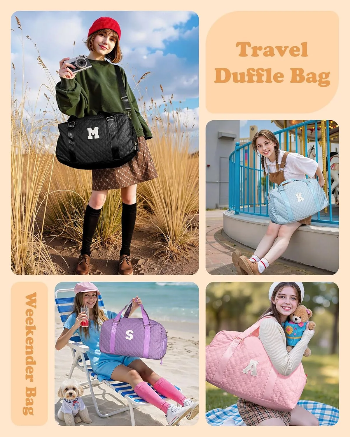 graduation decorations 2025, Duffle Bag Girls, Weekender Bags for Women, Personalized Gym bag for Girls, Monogram Duffel bags, Birthday Gift for Kids, Teens, Women, Mom, Teacher