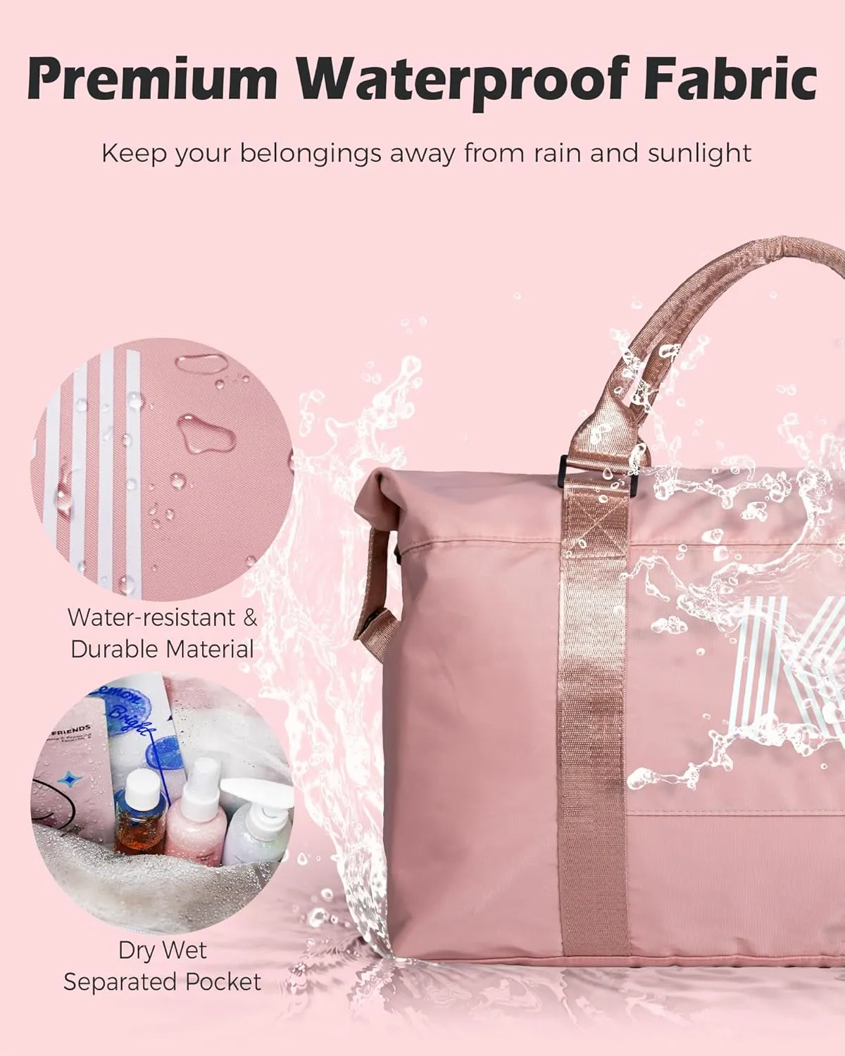 Graduation Gifts for Girls, Initial Travel Duffel Bag, Teenage Weekender Bag, Monogram Kids Overnight Bag Gift,Birthday Gifts Personalized Mothers Day Gifts (Letter M)
