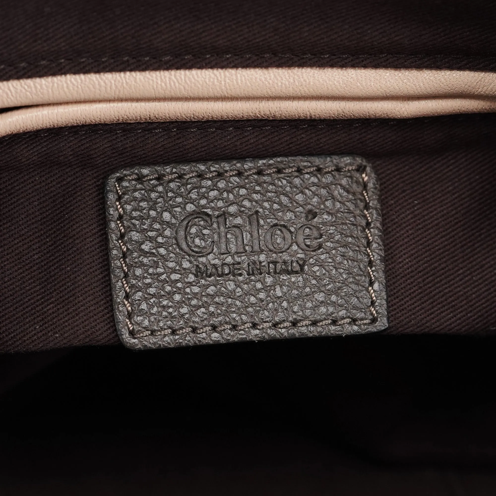 Gray Leather Paraty 2-Way Shoulder Bag