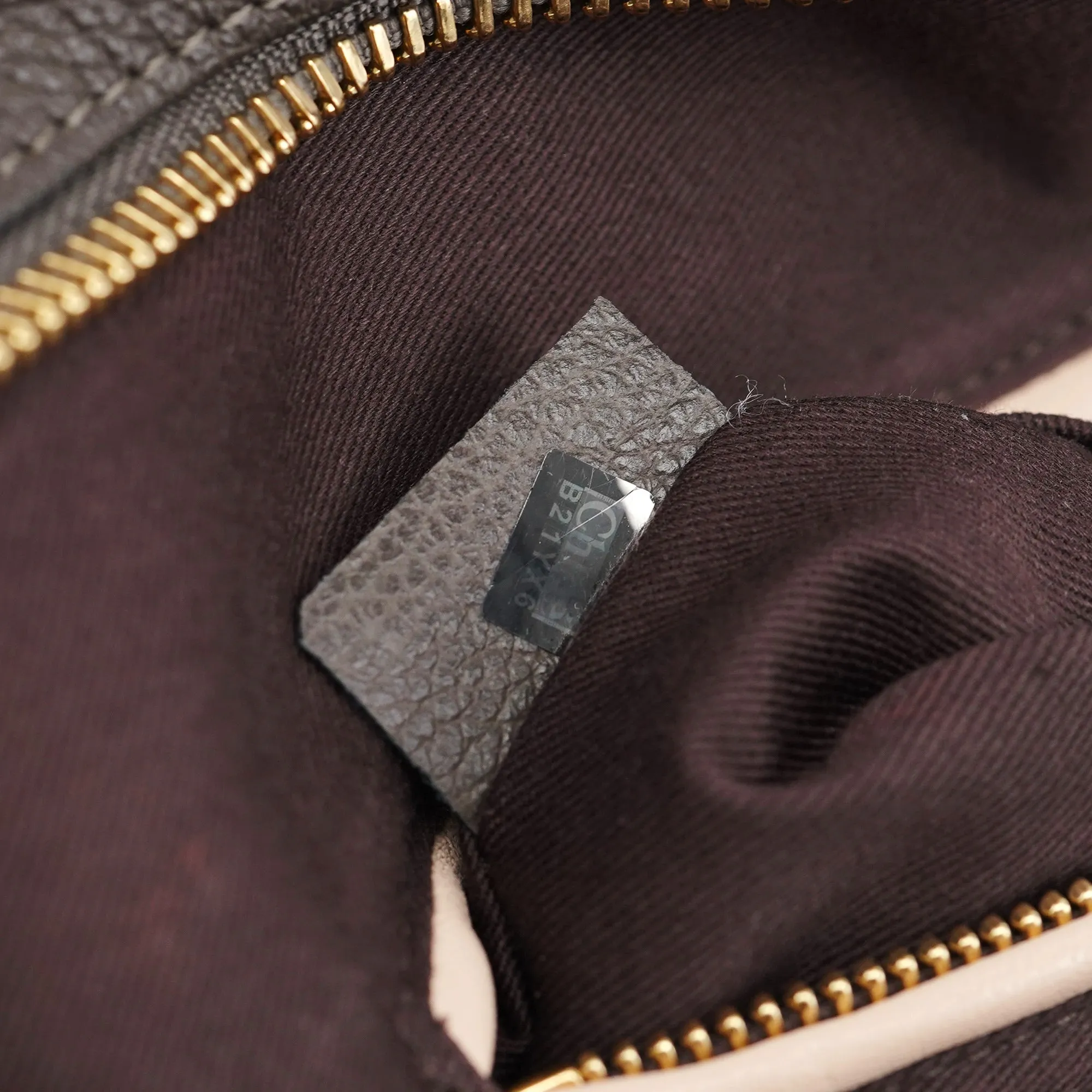 Gray Leather Paraty 2-Way Shoulder Bag