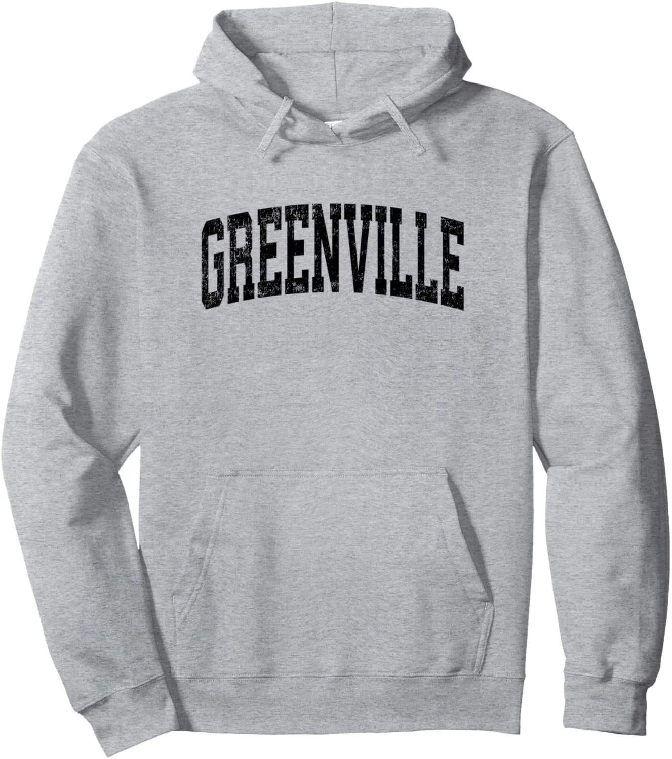 Greenville South Carolina SC Vintage Athletic Sports Black D Pullover Hoodie