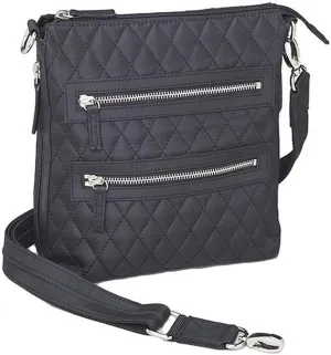 Gun Toten Mamas Quilted Microfiber Cross Body Flat Sac, Black, One Size
