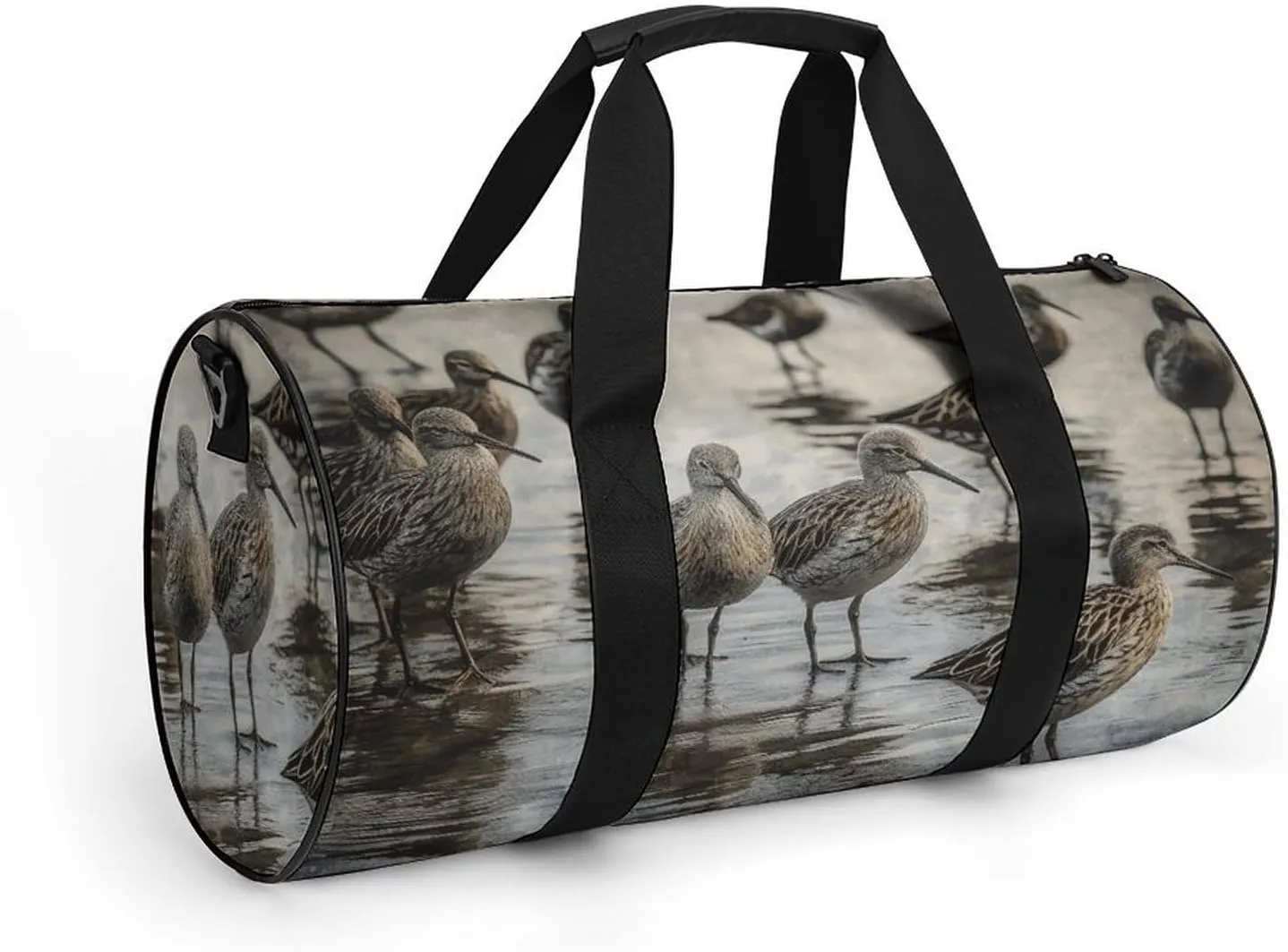 Gym Bag Birds Walking Duffel Bag for Men Women Overnight Bag with Shoe Compartment Workout Bags
