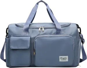 Gym Bag Women with Shoes Compartment,28L Waterproof Duffel Bag,Overnight Bag for Sports Workout Yoga Travel