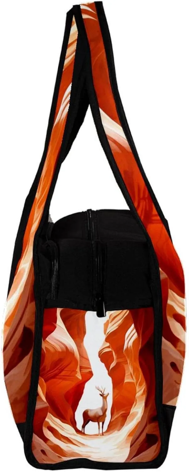 Gym Bags for Men,Travel Duffel Bags for Women,Desert Adventure Scenery Mountains,Workout Bag