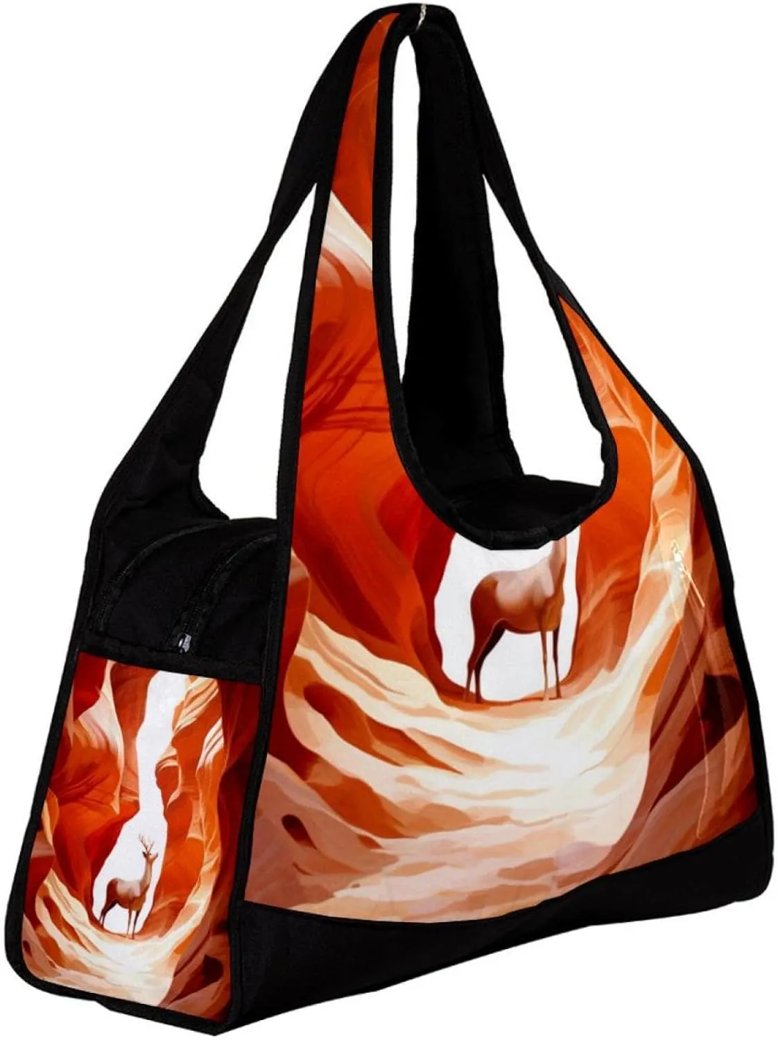 Gym Bags for Men,Travel Duffel Bags for Women,Desert Adventure Scenery Mountains,Workout Bag