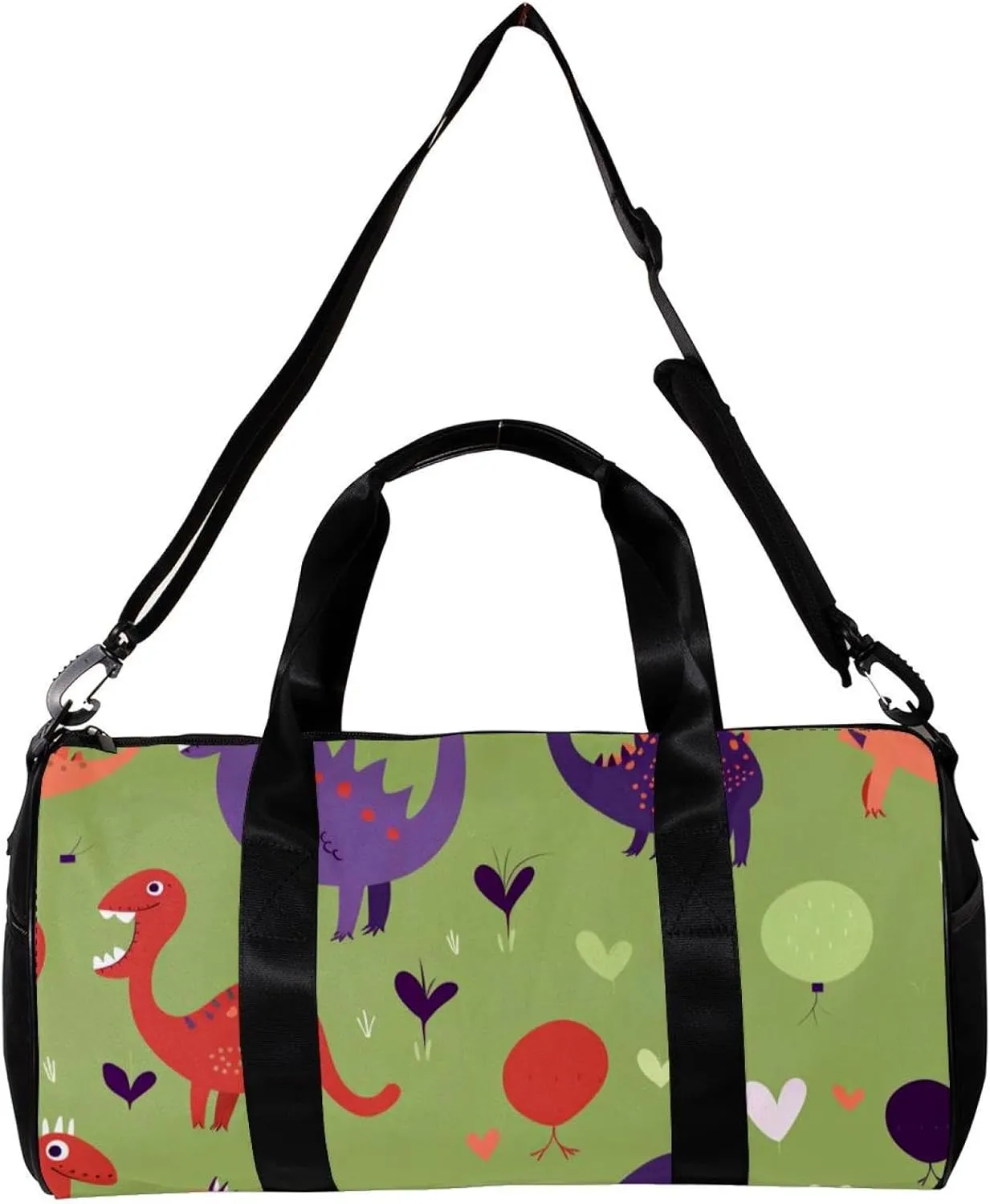Gym Bags for Men,Travel Duffel Bags for Women,Dinosaur Cartoon Monster,Workout Bag