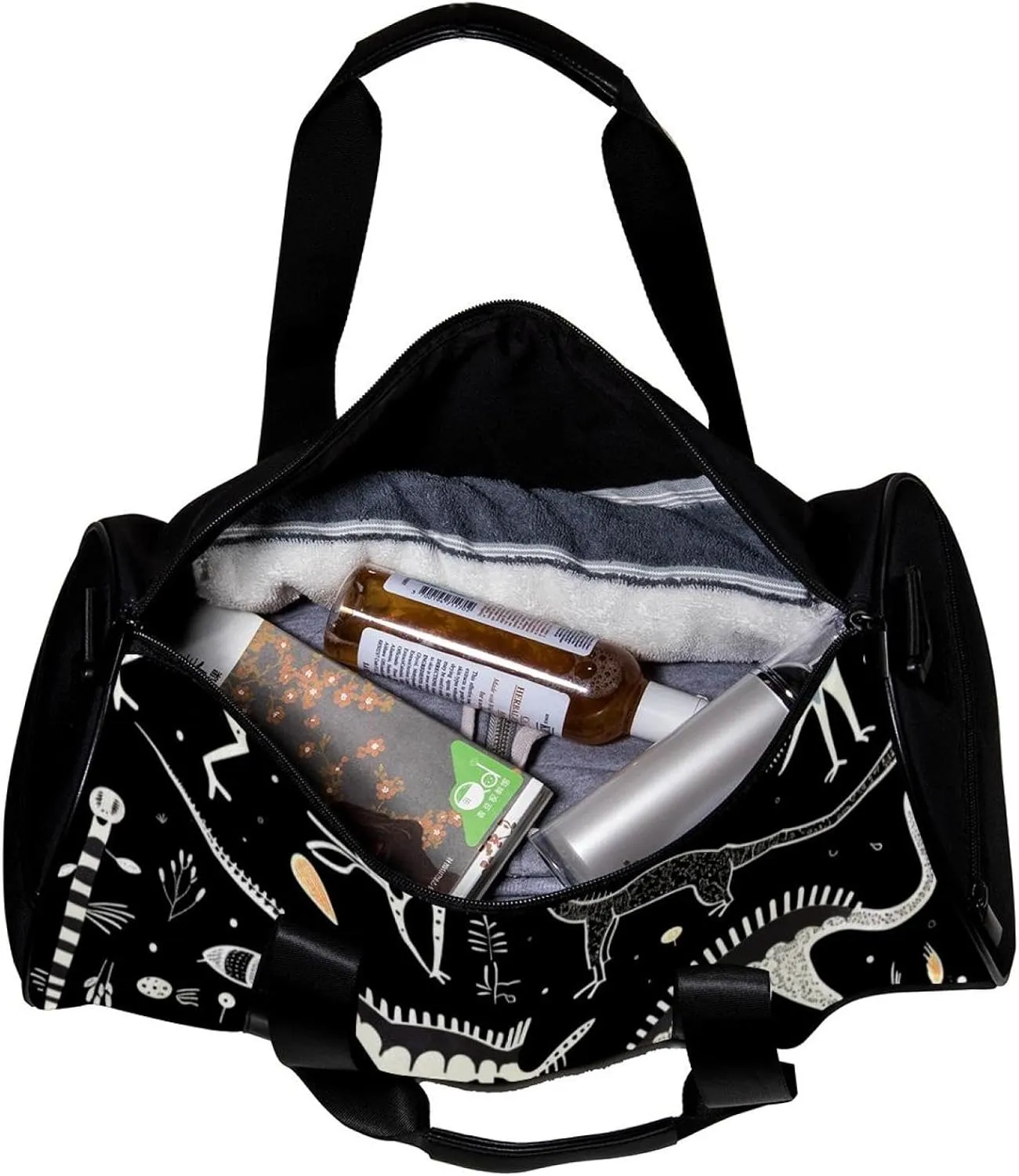 Gym Bags for Men,Travel Duffel Bags for Women,Dinosaur Eggs Bones Skeletons,Workout Bag
