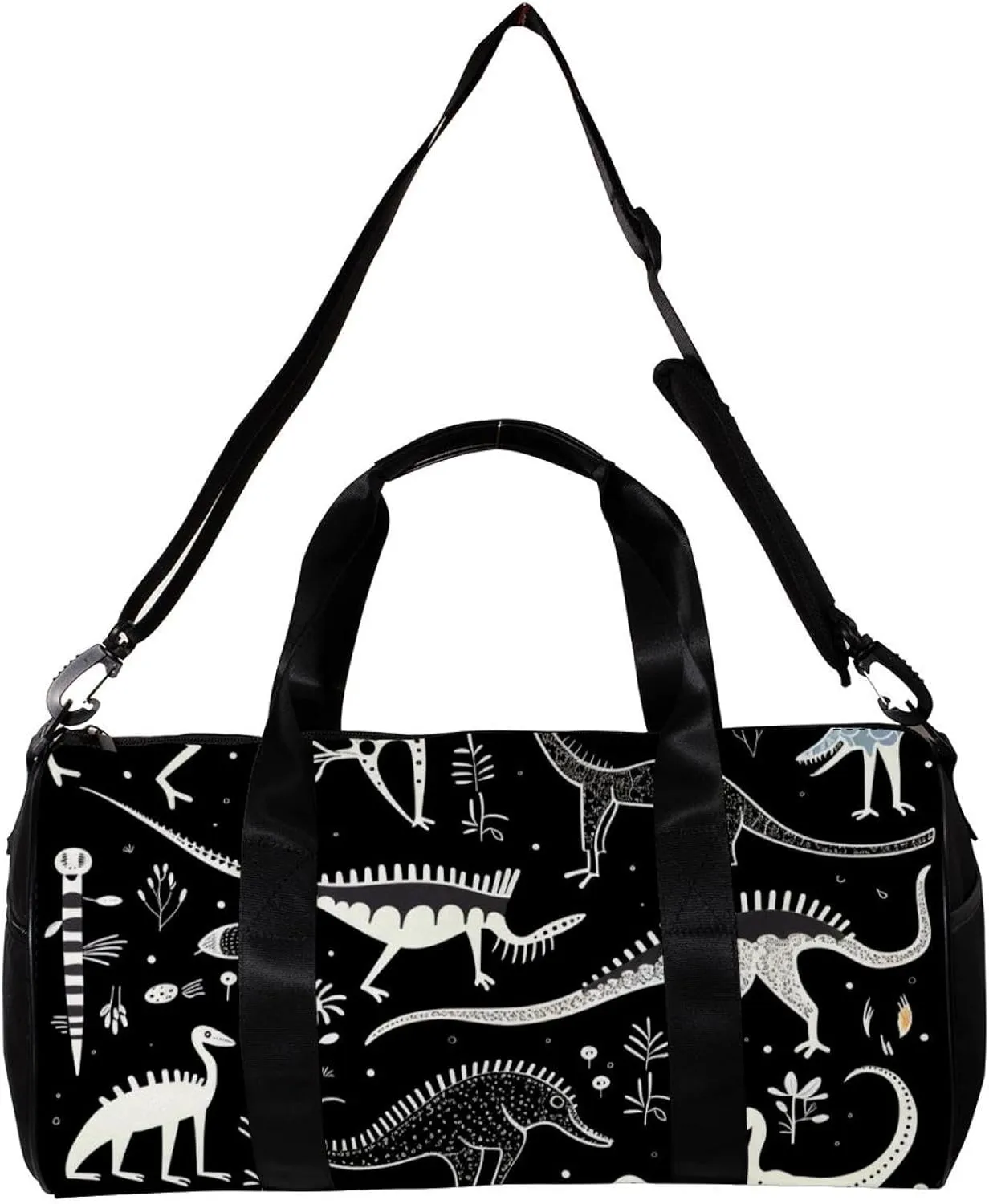 Gym Bags for Men,Travel Duffel Bags for Women,Dinosaur Eggs Bones Skeletons,Workout Bag