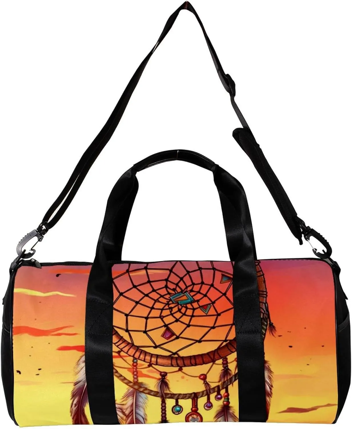 Gym Bags for Men,Travel Duffel Bags for Women,Follow Your Dream Dreamcatcher,Workout Bag