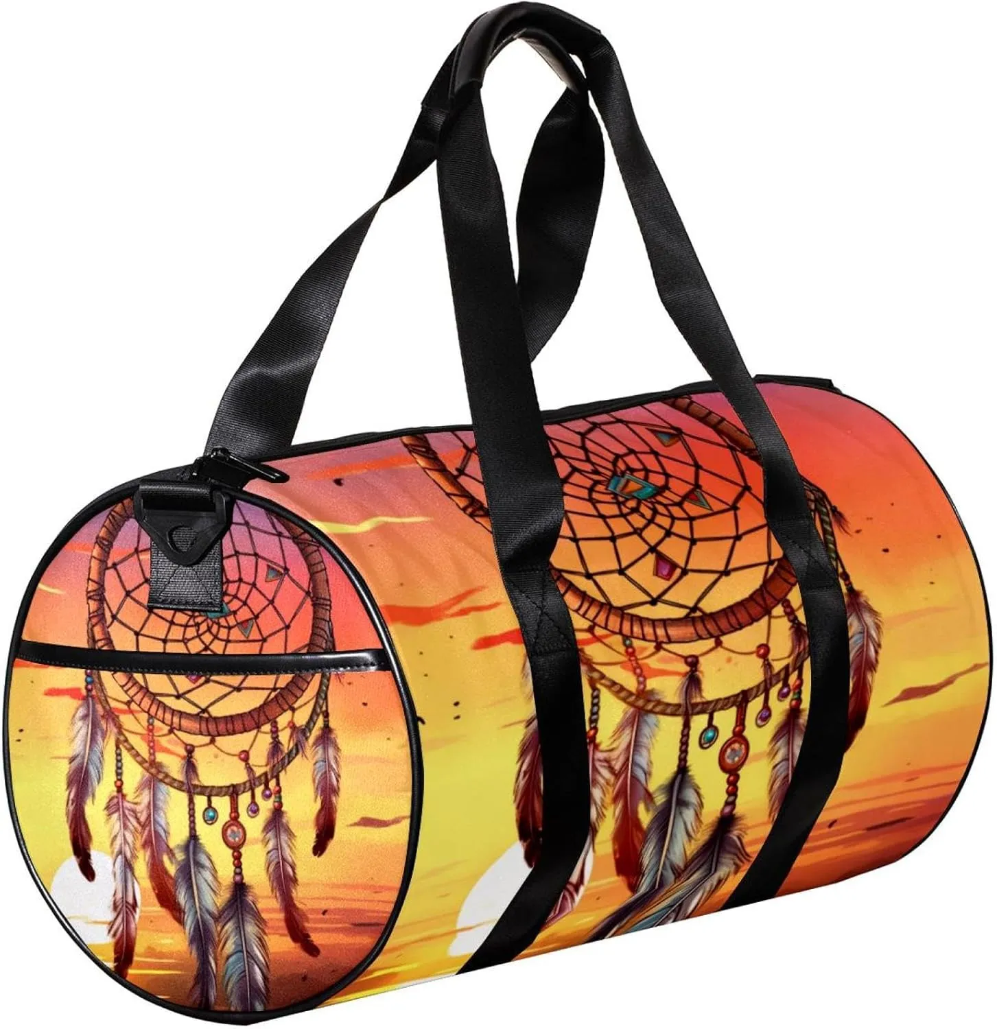 Gym Bags for Men,Travel Duffel Bags for Women,Follow Your Dream Dreamcatcher,Workout Bag