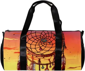 Gym Bags for Men,Travel Duffel Bags for Women,Follow Your Dream Dreamcatcher,Workout Bag