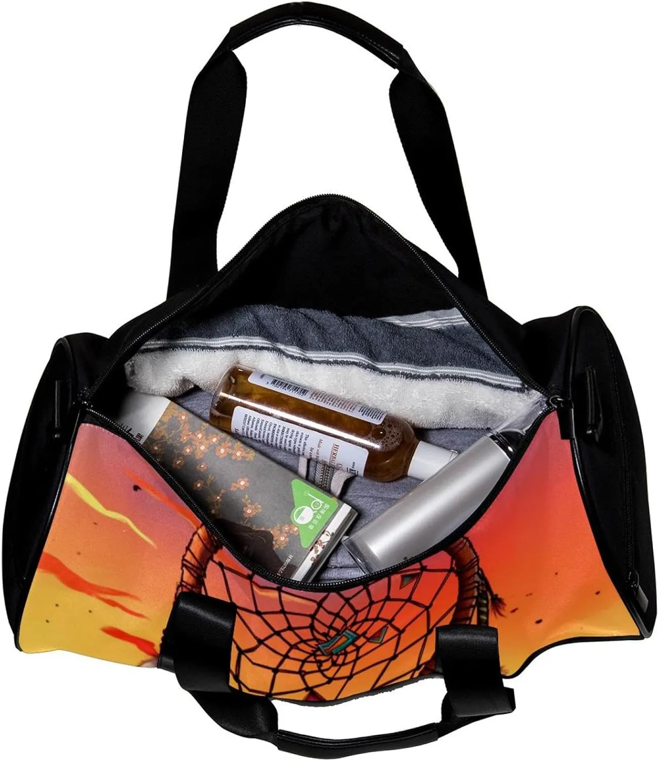 Gym Bags for Men,Travel Duffel Bags for Women,Follow Your Dream Dreamcatcher,Workout Bag