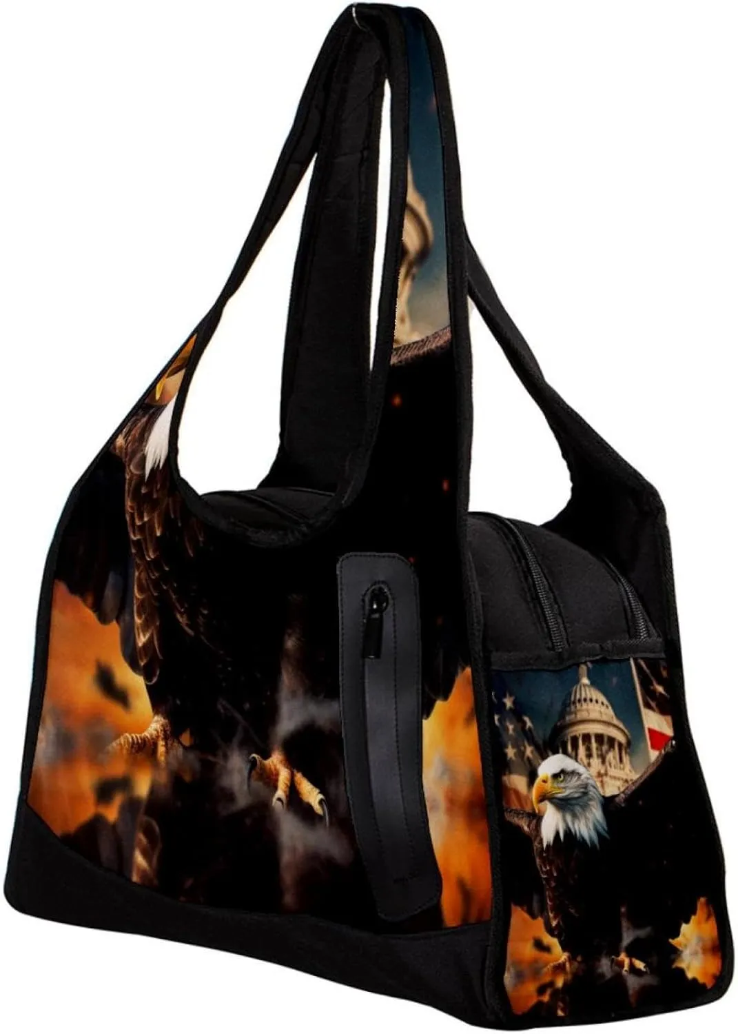 Gym Bags for Men,Travel Duffel Bags for Women,Usa Flag Eagle,Workout Bag