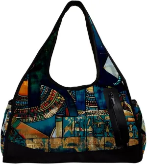 Gym Bags for Men,Travel Duffel Bags for Women,Vintage Egyptian Painting Women,Workout Bag