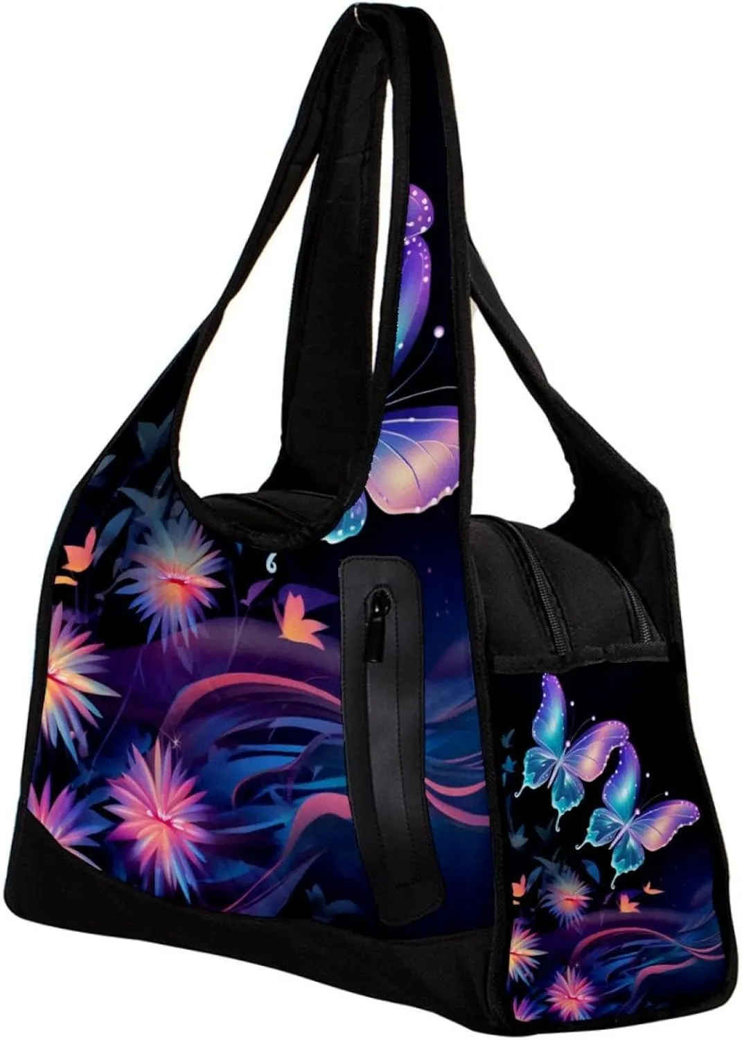 Gym Bags for Women,Duffle Bag for Travel,Butterfly Fantasy Plant,Gym Bag for Men