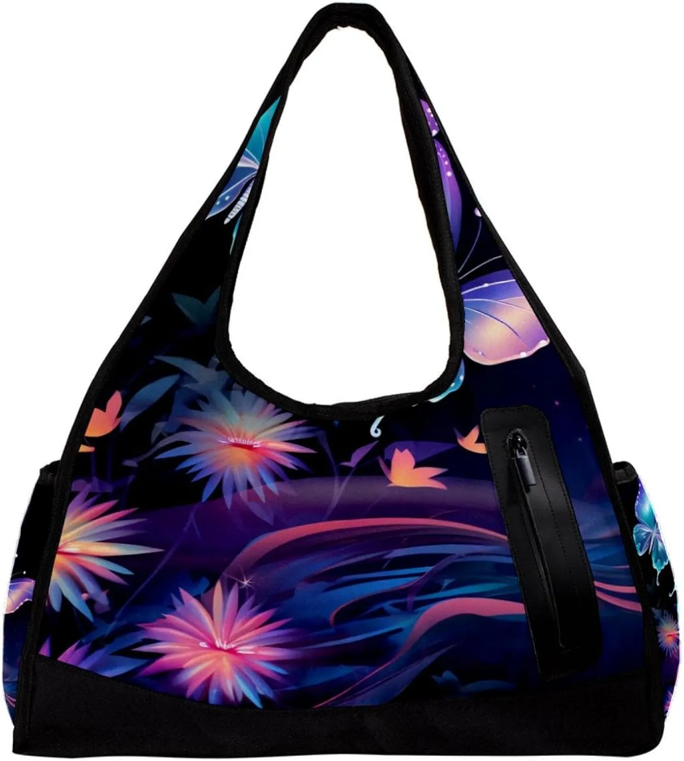 Gym Bags for Women,Duffle Bag for Travel,Butterfly Fantasy Plant,Gym Bag for Men