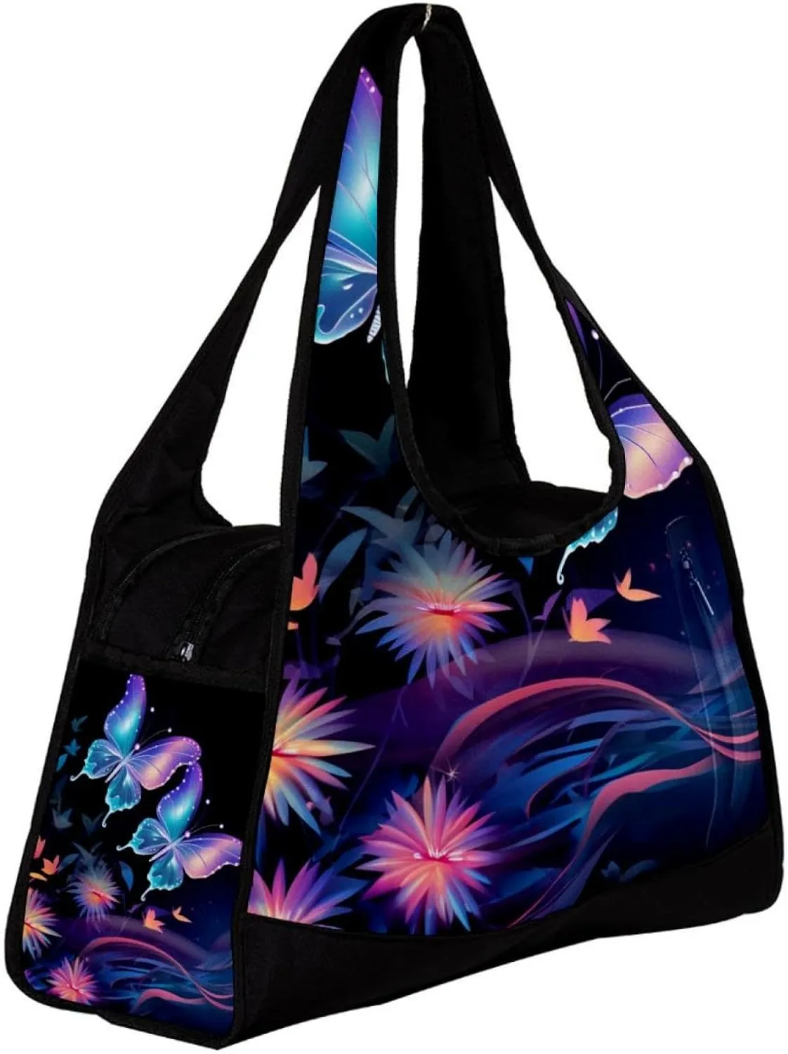 Gym Bags for Women,Duffle Bag for Travel,Butterfly Fantasy Plant,Gym Bag for Men
