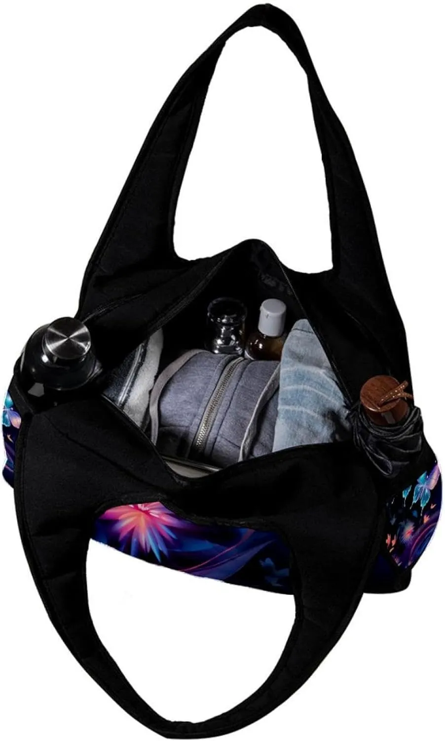 Gym Bags for Women,Duffle Bag for Travel,Butterfly Fantasy Plant,Gym Bag for Men