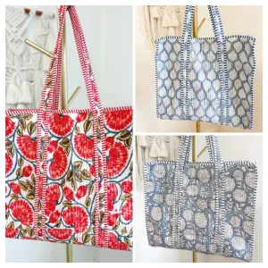 Handmade Quilted Tote Bag