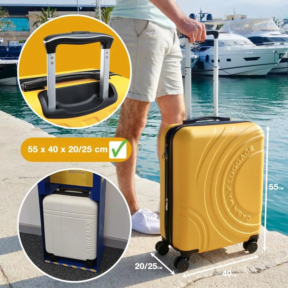 Hard Scales Trolley case, Tuscan Yellow, 55x40x20