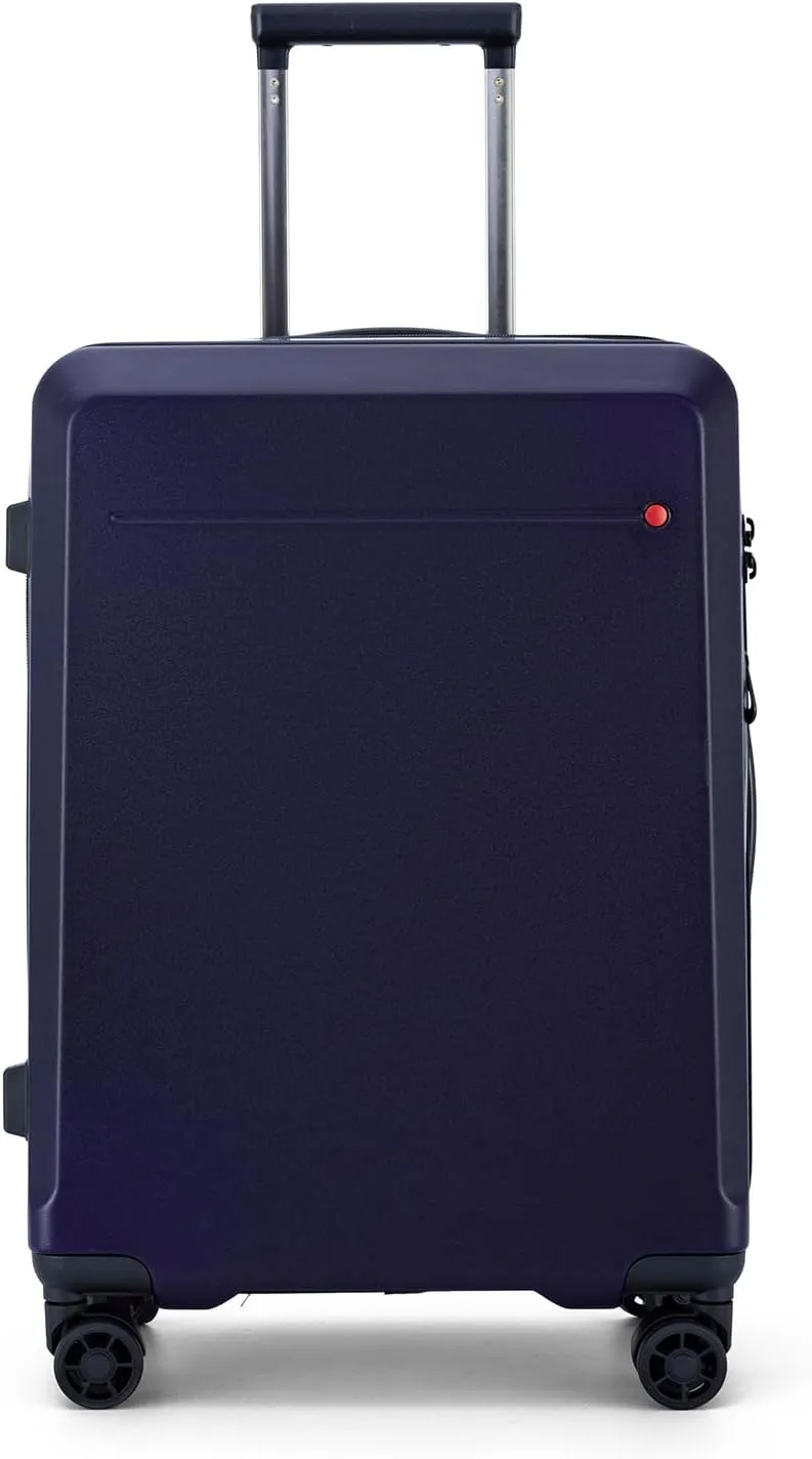 Hardshell Expandable Carry On Luggage with Spinner Wheels 20in 26in Carry On (Navy Blue, Carry-On 20-Inch)