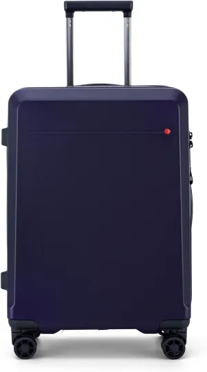 Hardshell Expandable Carry On Luggage with Spinner Wheels 20in 26in Carry On (Navy Blue, Carry-On 20-Inch)
