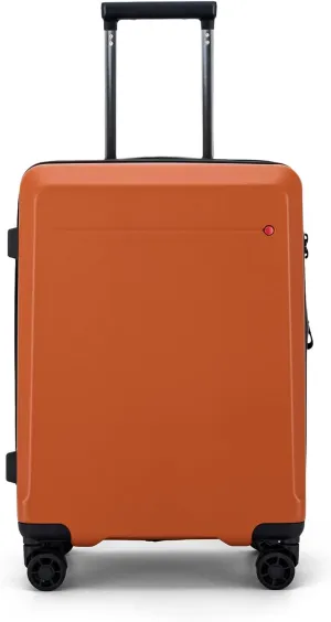 Hardshell Expandable Carry On Luggage with Spinner Wheels 20in 26in Carry On (Tangerine Orange, Carry-On 20-Inch)