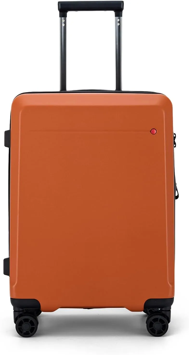 Hardshell Expandable Carry On Luggage with Spinner Wheels 20in 26in Carry On (Tangerine Orange, Carry-On 20-Inch)