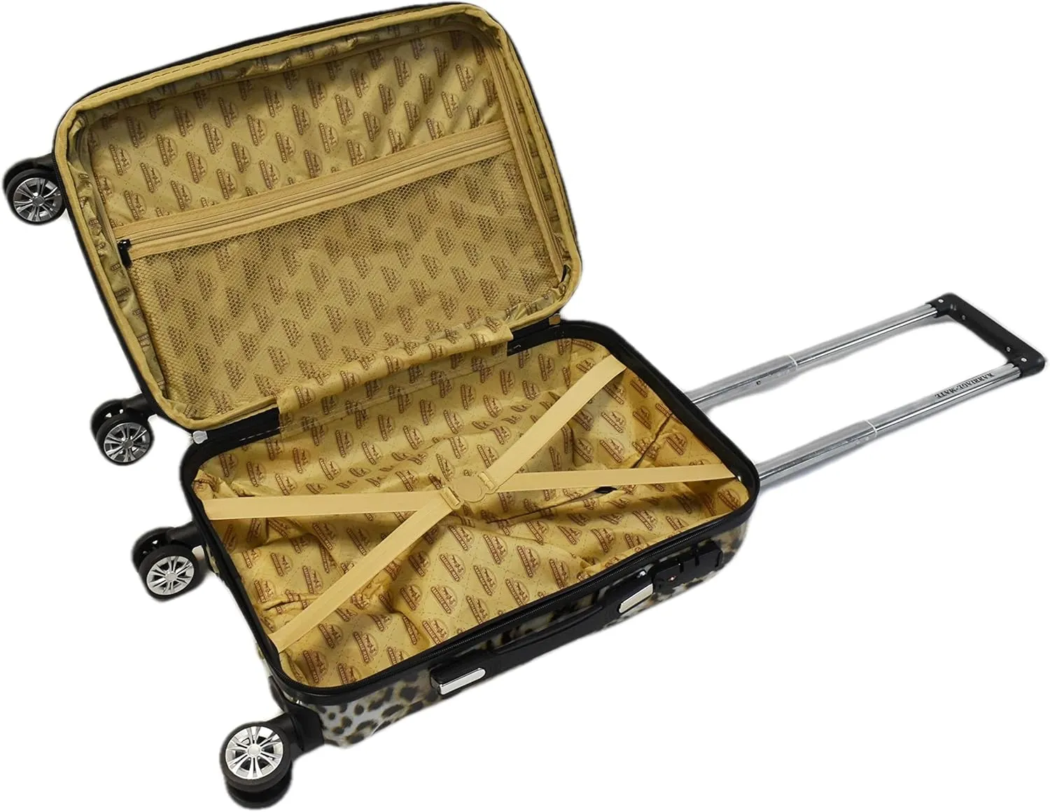 Hardside Expandable Luggage with Spinner Wheels, TSA Lock (Leopard)
