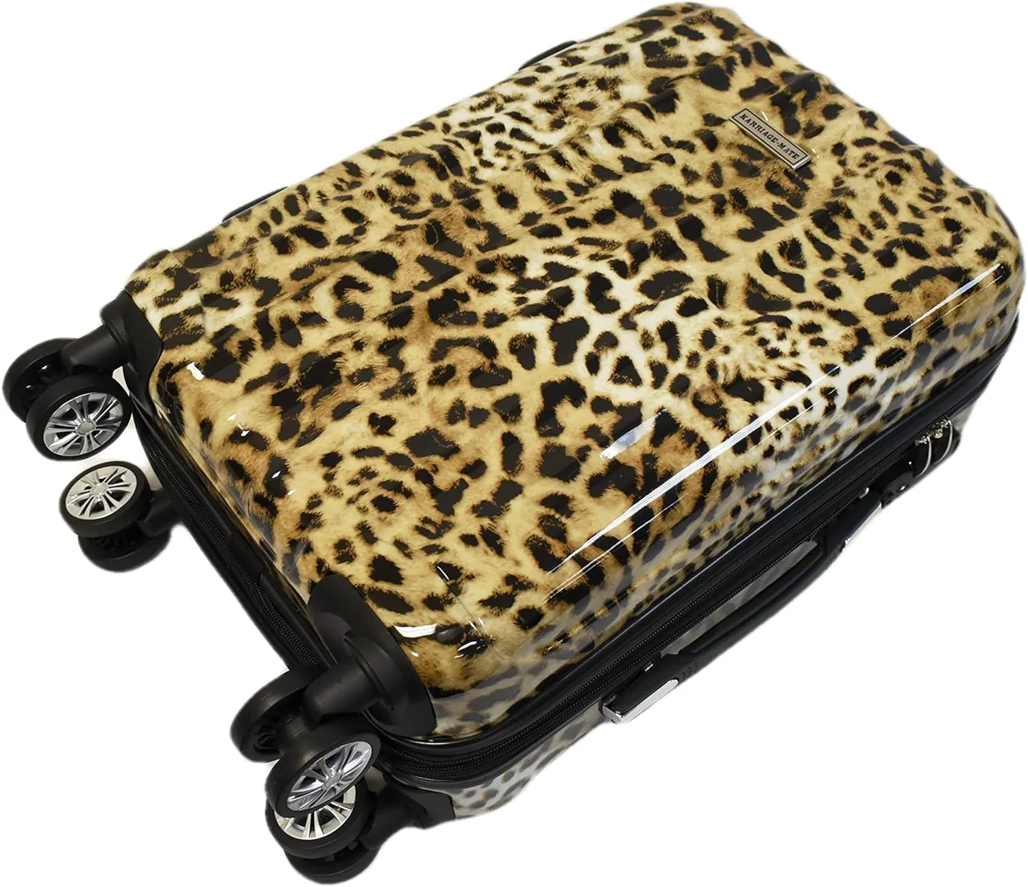 Hardside Expandable Luggage with Spinner Wheels, TSA Lock (Leopard)