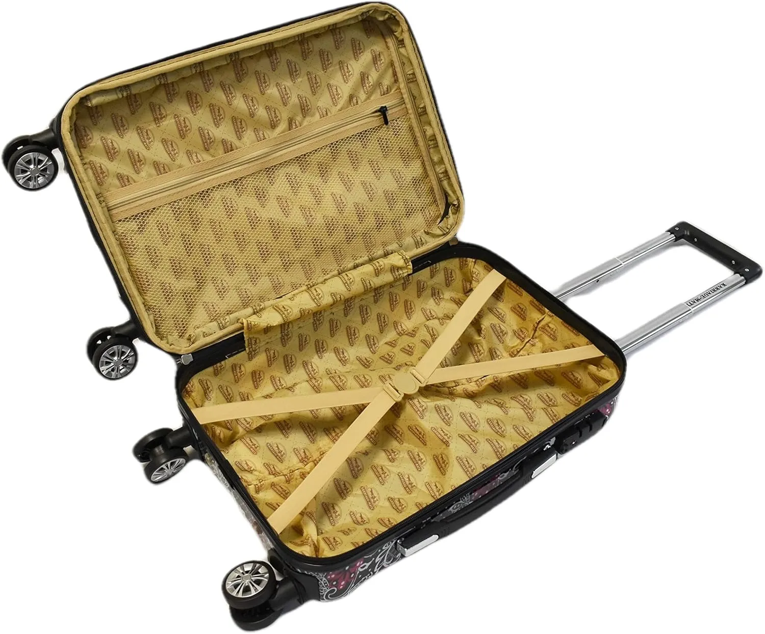 Hardside Expandable Luggage with Spinner Wheels, TSA Lock (Paisley)